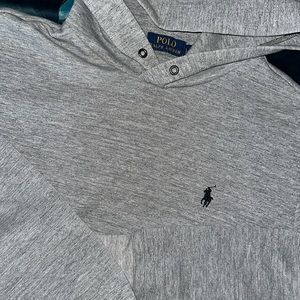 Polo Ralph Lauren Pullover Hoodie Sweater Mens  Gray 🐎